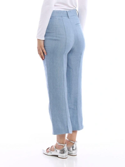 Shop Dondup Romy Trousers In Blue
