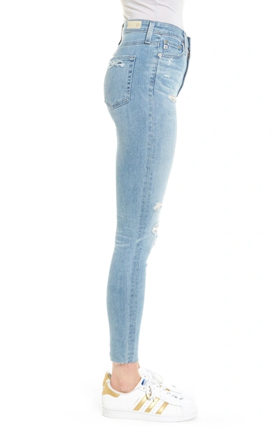 Shop Ag Mila High Waist Ankle Skinny Jeans In 20 Years-oceana Destructed