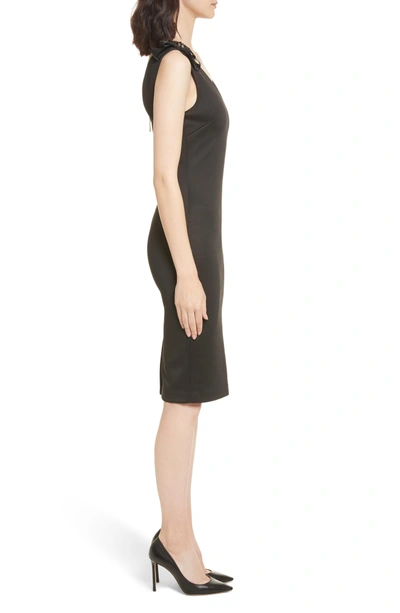 Shop Ted Baker Belliah Bow Shoulder Body-con Dress In Black