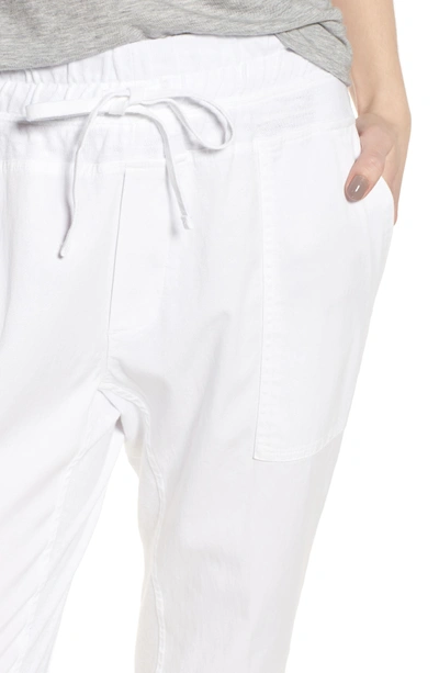 Shop James Perse Jogger Pants In White