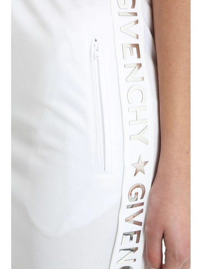 Givenchy White Logo Web Miniskirt