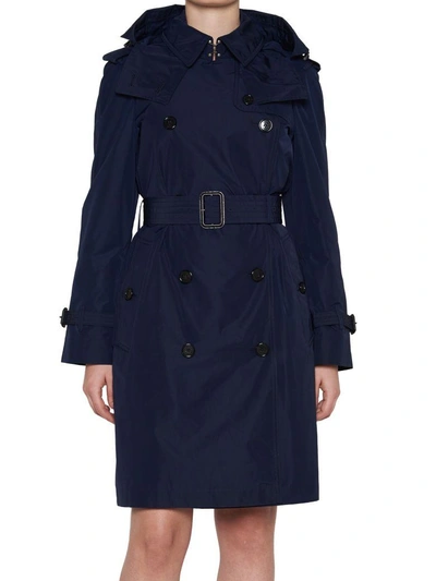 Shop Burberry Trenchcoat In Blue