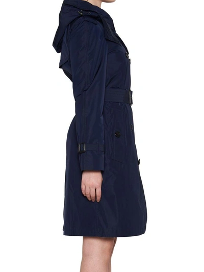 Shop Burberry Trenchcoat In Blue