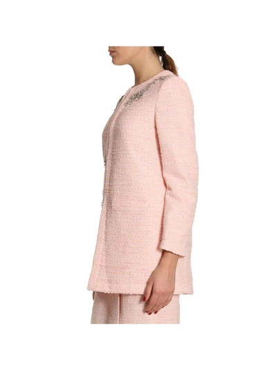 Shop Boutique Moschino Coat Coat Women  In Pink