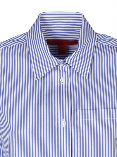 Shop Tommy Hilfiger Shirt Dress In Hydrangea Multi