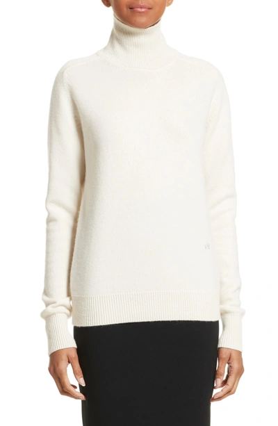 Shop Victoria Beckham Cashmere Turtleneck Sweater In Vanilla