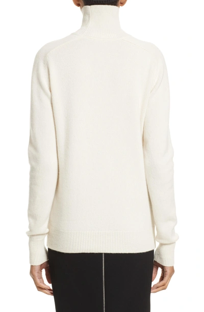 Shop Victoria Beckham Cashmere Turtleneck Sweater In Vanilla