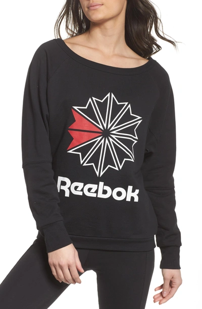 Reebok Heritage Starcrest Sweatshirt In Medium Heather Grey | ModeSens