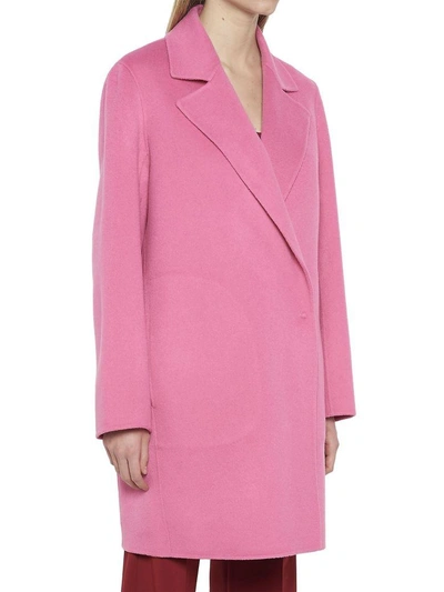 Shop Theory Coat In Fuchsia