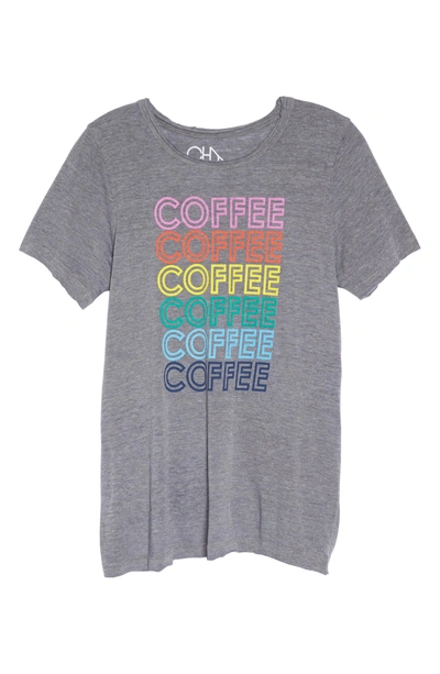 Shop Chaser Coffee Tee In Streaky Grey