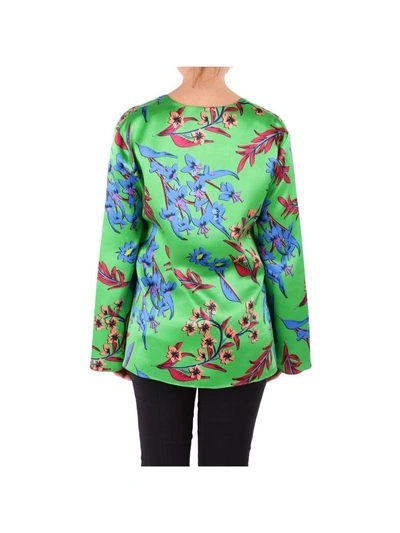 Shop Etro Silk Blouse In Multicolor