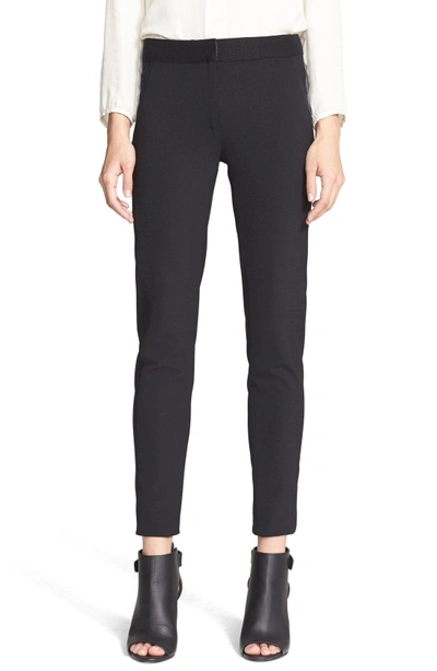 Shop Veronica Beard Scuba Leggings In Black