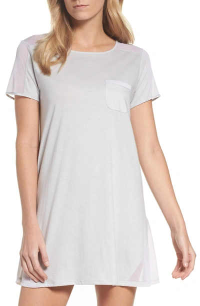 Shop Naked Cotton Sleep Shirt In Soft Gray