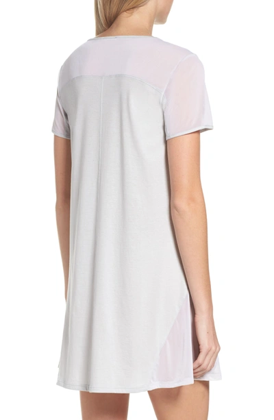 Shop Naked Cotton Sleep Shirt In Soft Gray