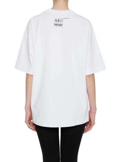 Shop Kenzo Printed T-shirt In Blanc