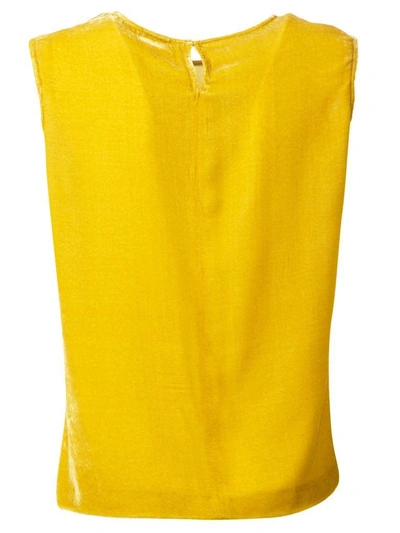 Shop Aspesi Velvet Tank Top In Giallo