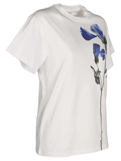 Shop Golden Goose Tshirt Flower In White