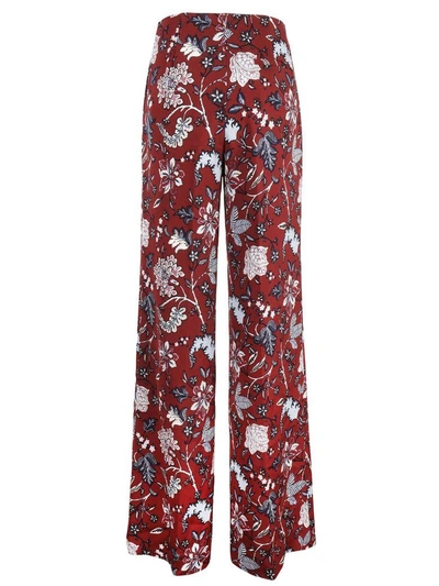 Shop Diane Von Furstenberg Wide Leg Trousers In Red