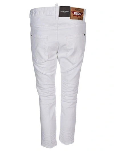 Shop Dsquared2 Twiggy Cropped Jeans In White