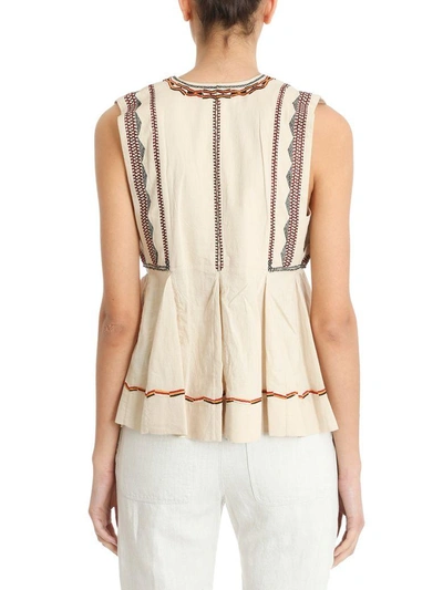 Isabel Marant Étoile Isabel Marant Etoile Barney Top In Beige