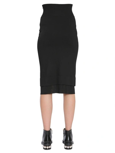 Shop Givenchy Pencil Skirt In Nero
