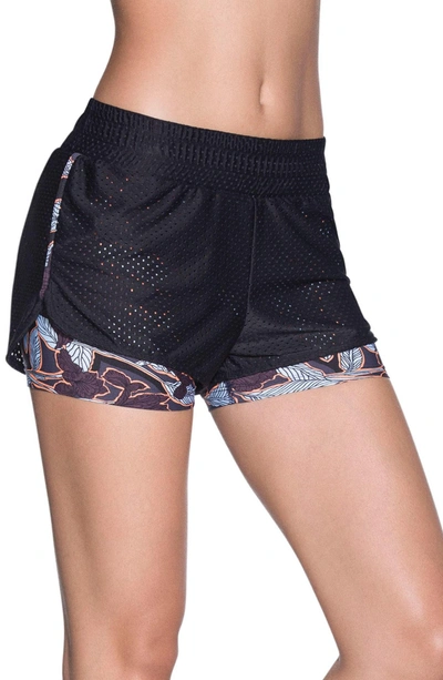 Shop Maaji Uphill Two-layer Shorts In Black