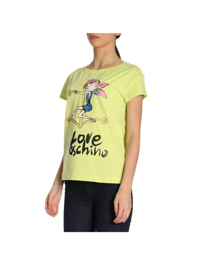 Shop Love Moschino T-shirt T-shirt Women Moschino Love In Green