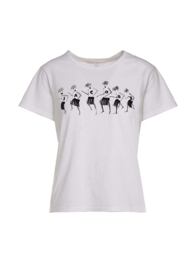 Shop Marc Jacobs Dancing Cotton T-shirt In Avorio