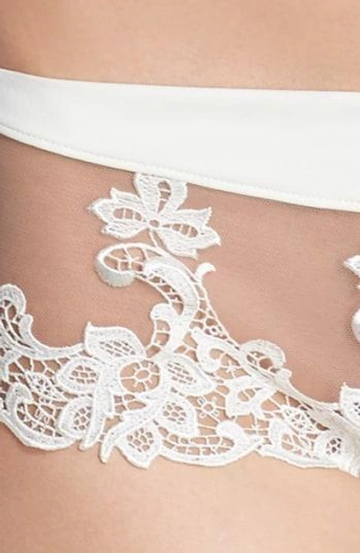 Shop Simone Perele 'saga' Embroidered Boyshort Briefs In Ivory/ Nude