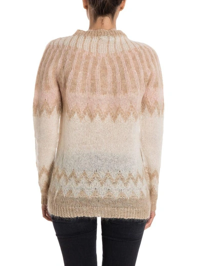 Shop Woolrich Mohair Wool Blend Sweater In Cream - Beige