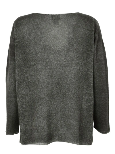 Shop F Cashmere V-neck Sweater In Military