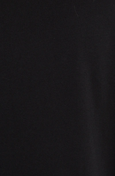 Shop Msgm Chiffon Panel T-shirt Dress In Black 99