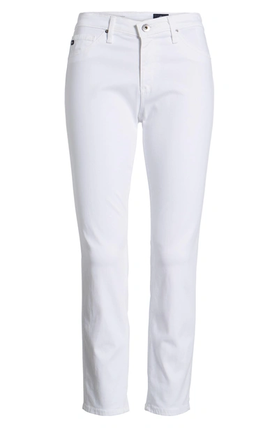 Shop Ag The Prima Mid Rise Crop Cigarette Jeans In White