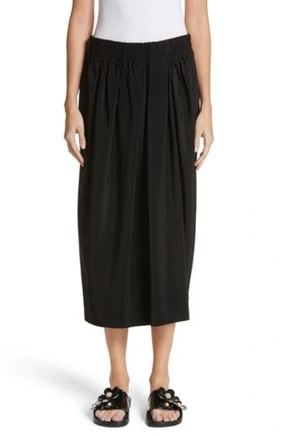 Shop Marc Jacobs Slit Detail Midi Skirt In Black