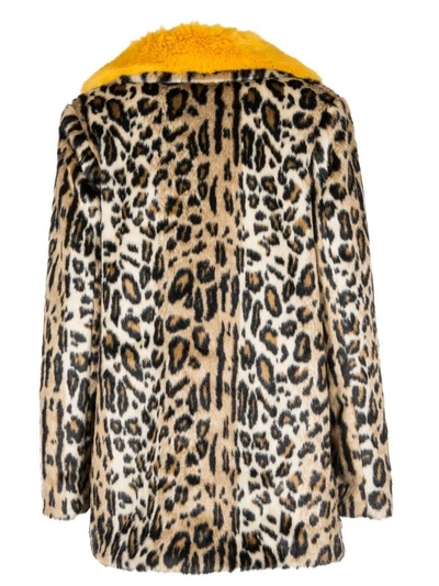 Shop Paul Smith Leopard Print Coat In Multicolor