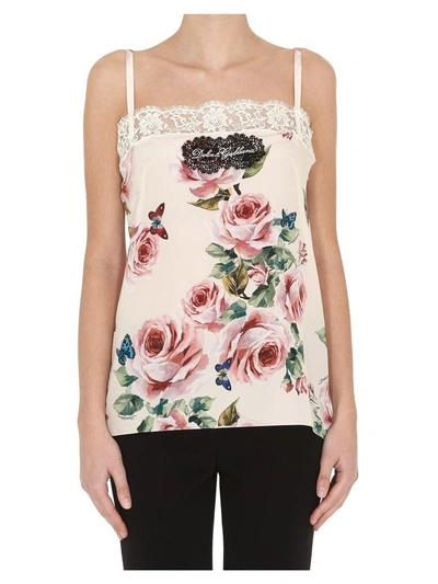 Shop Dolce & Gabbana Top In Multicolor