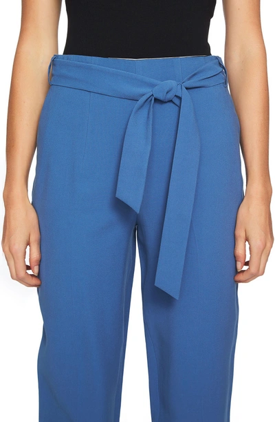 Shop 1.state Tie Waist Tapered Trousers In Harbor Sky