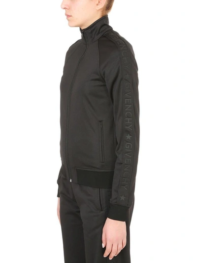 Shop Givenchy Jersey Track Jacket In Black