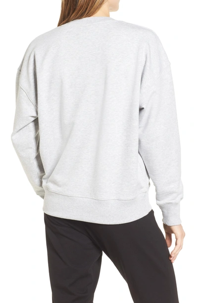 Shop Ivy Park Logo Sweatshirt In Light Grey Marl