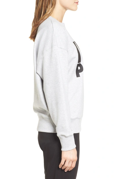 Shop Ivy Park Logo Sweatshirt In Light Grey Marl