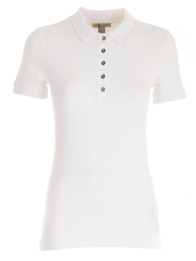 Shop Burberry Polo Shirt In White