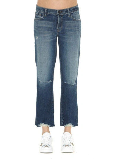 Shop J Brand Selena Jeans In Revoke Destruct