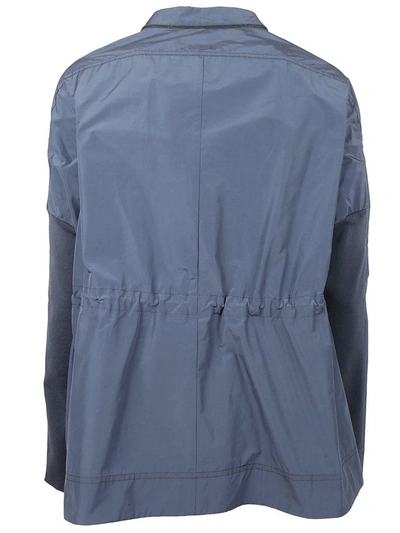 Shop Brunello Cucinelli Zip-up Jacket In Blue