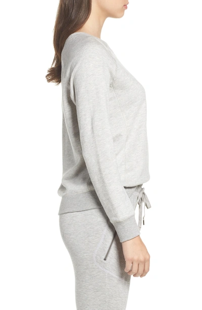 Shop David Lerner Star Raglan Pullover In Grey