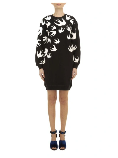 Shop Mcq By Alexander Mcqueen Cotton Dress In Black