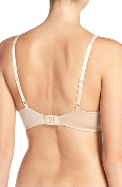 Shop Betsey Johnson Double Trouble Underwire Push-up Bra In Sand