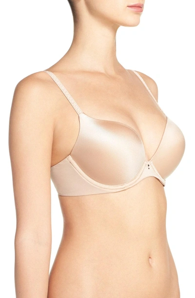 Shop Betsey Johnson Double Trouble Underwire Push-up Bra In Sand