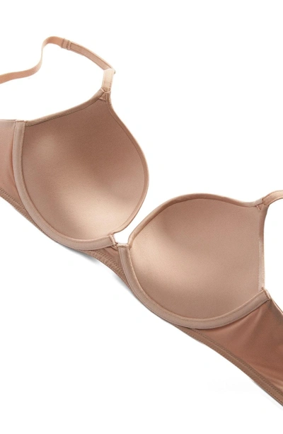 Shop Betsey Johnson Double Trouble Underwire Push-up Bra In Sand