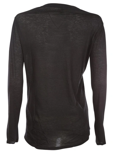 Shop Zucca Round Neck Sweatshirt In Black