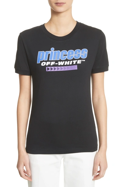 Shop Off-white Princess Tiny Tee In Black Blue